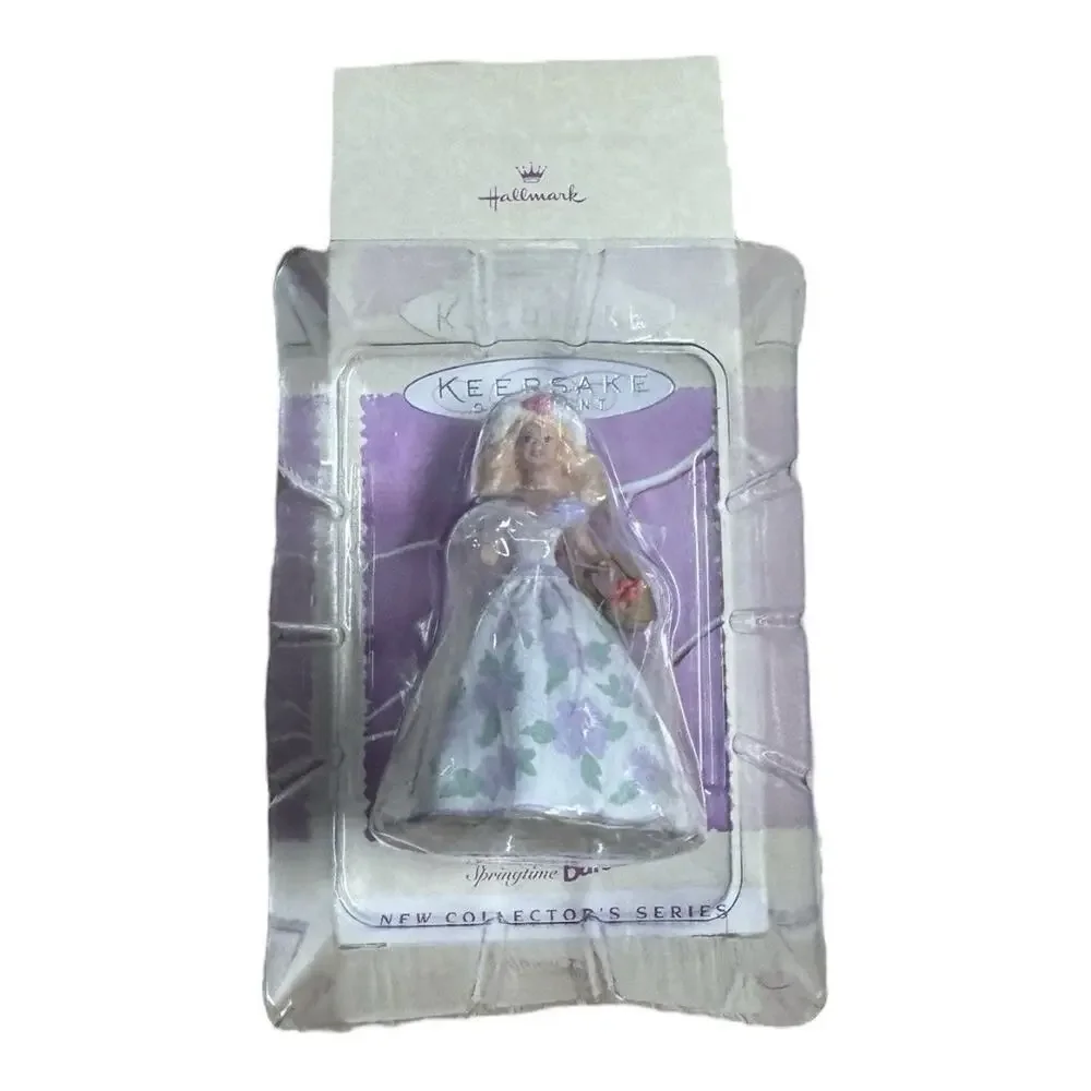 NEW IN BOX HALLMARK KEEPSAKE ORNAMENT SPRINGTIME BARBIE DATED 1995